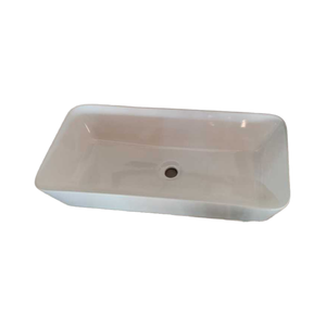 Lavabo carré moderne Ace White à poser sur plan de travail, capacité de 12 L, écologique et polyvalent pour hôtel, école, hôpital, villa - Product Image 1