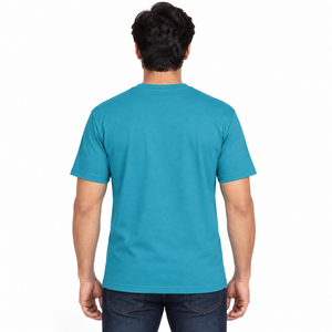 Camiseta de Algodón 240gsm Jersey con Pedrería Frontal, Corte Holgado, Manga Corta, Personalizada, Casual, Hip Hop, Transpirable, Ecológica, Vintage para Hombre - Product Image 2