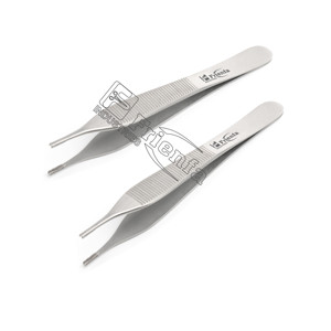 Pinces de pansement Adson 12 cm / 4,7 po, ensemble d'instruments manuels, acier inoxydable allemand de haute qualité, certifié CE, dentaire et orthopédique - Product Image 4