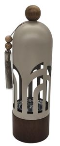 modern <b>incense</b> burner set bakhoor holder palm tree <b>box</b> base olive green metal dome raindrop cutout tower oud burner home decor - Product Image 6