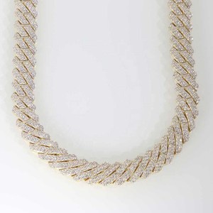 <b>Top</b> Demanded Luxury VVS Moissanite Diamond Cuban Chain Necklace for Wedding Party Jewelry Available at Affordable Price - Product Image 2