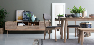 Minimalist <b>Wooden</b> Dining <b>Bench</b> Navara Ash Finish Long Seating with Acacia Veneer Top Malaysian Oak Legs for Restaurant Cafe - Product Image 3