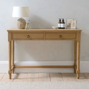 Mesa Consola de Madera de Teca, Mueble Resistente de Madera Dura para Entrada, Sala de Estar, Pasillo, Dormitorio, Oficina, Mesa Decorativa con Almacenamiento - Product Image 1