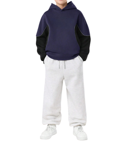 Sweat à capuche streetwear vierge, épais, oversize, en molleton, décontracté, 100% coton, haute qualité - Product Image 3