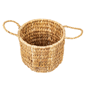 Natural Water Hyacinth Plant <b>Basket</b>, Boho Style Indoor <b>Flower</b> Pot, Decorative Garden Planter <b>For</b> Home & Patio From Vietnam - Product Image 3