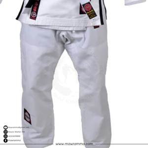 บริการ OEM ชุดยิวยิตสู BJJ ผ้าฝ้าย 100% ทอลายเพิร์ลวีฟ ปักโลโก้ตามสั่ง ชุดยิวยิตสูบราซิล ชุดยูนิฟอร์มสำหรับการฝึกซ้อมและการแข่งขันระดับมืออาชีพ - Product Image 4