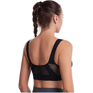 Soutien-gorge de sport minimaliste uni pour femme, haute élasticité, toucher doux, respirant, pour l'exercice quotidien, le jogging et le fitness - Product Image 2
