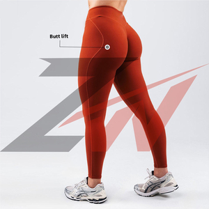 Leggings de sport pour femmes très populaires, moulants, sexy, en coton et bambou, pour l'été, unis, sans coutures, respirants, grandes tailles - Product Image 2