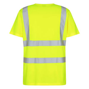 Fournisseur de t-shirts de travail pour hommes en polyester à séchage rapide, haute visibilité, avec bande réfléchissante de sécurité - Product Image 2