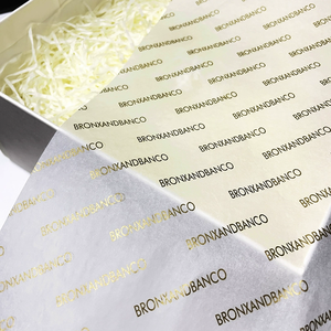 Papel de Seda Impreso Personalizado con Logotipo para Empaque de Ropa, Papel de Envoltura de Marca Premium, Directo de Fábrica - Product Image 1