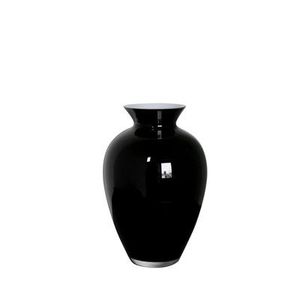 Jarrón de Metal Negro para Mesa, Diseño de Boca Ancha, Recipiente Decorativo - Product Image 4