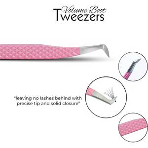 Juego de Pinzas para Pestañas con Dientes/Serrillas de Precisión, Acero Inoxidable, Punta Lisa, Color Morado, Rosa, Verde Azulado, Herramientas de Maquillaje Coloridas - Product Image 6