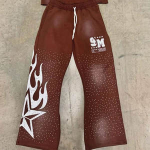 Nueva Llegada, Conjuntos Deportivos de Alta Calidad con Pedrería, Conjuntos Deportivos con Bordado de Parches Desgastados para Hombre y Mujer - Product Image 4