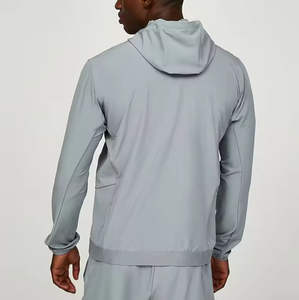 Ensemble coupe-vent léger et imperméable en polyester et nylon pour homme, survêtement de sport d'extérieur avec couleurs contrastées - Product Image 3