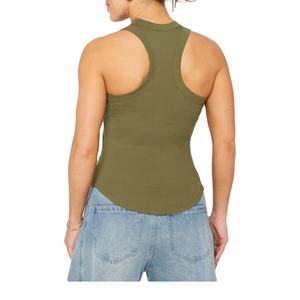 Camiseta Deportiva Transpirable y Ecológica para Mujer, Cómoda, de Secado Rápido, sin Mangas, para Gimnasio, de Spandex/Poliéster, Informal - Product Image 3