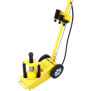 22 Ton Hydraulic Floor <b>Jack</b> Air-Operated Axle Bottle <b>Jack</b> with (4) Extension Saddle Set and Built-in Yellow Wheels Car <b>Jacks</b> - Product Image 5