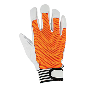 Durable Soft Natural White Premium Cowhide Leather Soft <b>Driver</b> <b>Gloves</b> Custom Design Industrial Work Safety Driving <b>Gloves</b> - Product Image 3