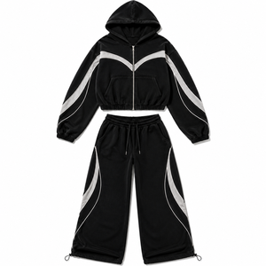 Conjunto deportivo para mujer al por mayor, conjunto deportivo para entrenamiento, tela que absorbe la humedad, logotipo personalizado - Product Image 5