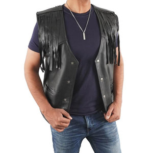 High Quality Custom Design Breathable Comfortable Style <b>Men's</b> Windproof Casual Short Sleeveless <b>Leather</b> Suede <b>Vest</b> - Product Image 4