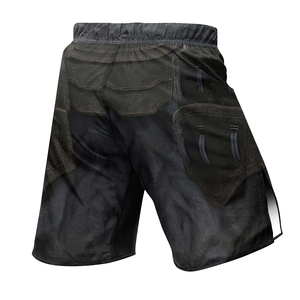 Shorts de MMA Lisos al por Mayor, Elásticos, Transpirables, de Poliéster y Spandex, Cómodos, Personalizables - Product Image 2