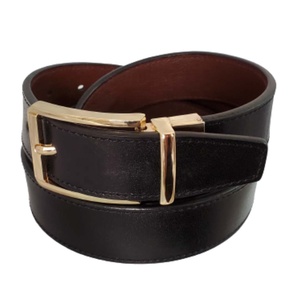 Ceintures habillées pour hommes en cuir véritable CUSTOM pour costumes, jeans et uniformes avec boucle à ardillon simple en acier 56 mm x 34 mm, conçues aux États-Unis - Product Image 6