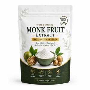Bulk Quality Monk Fruit Extract 50% Powder Food Grade Fine <b>Mesh</b> 100% Natural Monk Powder Premium Quality Sweetening Ingredient - Product Image 1