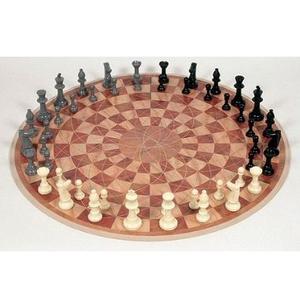 Jeu d'échecs artisanal en bois de style vintage - Grand plateau pliable en bois massif de 15 pouces, ensemble d'éléments d'échecs sculptés à la main de qualité supérieure avec fentes de rangement - Product Image 3