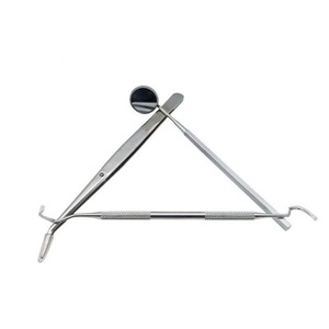 Kit de Instrumentos Dentales de Acero Inoxidable, Espejo Dental y Juego de 3 Piezas de Scalers en Venta - Product Image 2
