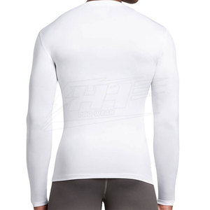 Camiseta de compresión para hombre hecha de poliéster para culturismo, ropa deportiva de compresión para hombre - Product Image 2