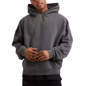 Hot Selling Custom Front Solid Unisex Autumn Winter Pullover Hoodies <b>Crop</b> <b>Top</b> Fleece Polyester/Cotton Quick Dry Breathable - Product Image 3