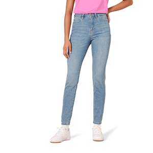 Casual Style Full Length <b>Button</b> <b>Fly</b> <b>Women's</b> Denim <b>Jeans</b> Color Blue Corduroy <b>Jeans</b> High Quality Elastic Waist Summer - Product Image 1