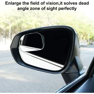 Specchietti Retrovisori Convessi Rettangolari Extra Large in Vetro HD Senza Cornice, Specchio Angolo Cieco Rettangolare Arrotondato, Accessori Esterni Grandangolari - Product Image 2