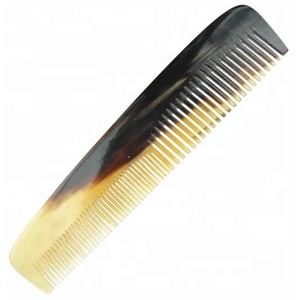 Handmade Eco-Friendly Buffalo Horn Hair <b>Comb</b> <b>Wide</b> Tooth Natural <b>Comb</b> for Curly Thick Long Hair Care Styling Craft Supplies - Product Image 1