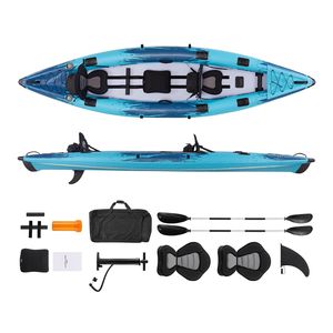 Kayak Gonfiabile da Mare per 2 Persone, Capacità 700 LBS, Resistente alle Forature, in PVC, Kayak Ricreativo con Sedile Imbottito - Product Image 1
