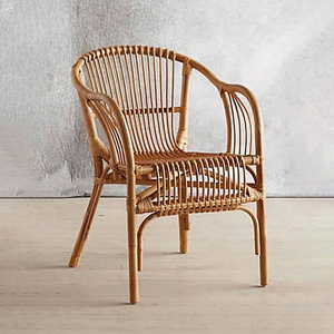 เก้าอี้รับประทานอาหารหวายธรรมชาติขายดี ผลิตด้วยมือสำหรับห้องครัวหรือสวน รับผลิตแบบ OEM มีสีให้เลือกหลากหลาย โรงงานเวียดนาม - Product Image 2