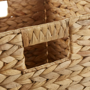 Artex HaiNam Natural Rattan Storage <b>Basket</b> <b>Square</b> With Handles Rustic Multi-Purpose Organizer For Neatening And Storage - Product Image 5