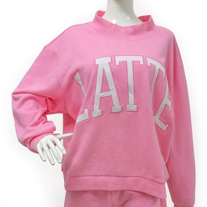 Women's Winter Eco-Friendly Breathable Fleece Crew Neck Regular Fit Pullover Sweatshirt 100% Organic Cotton Tie Dye Custom Front - Product Image 2