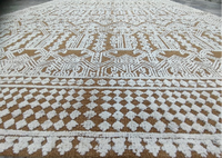 Tapis en peluche tuftés à la main, plats et à poils longs |   Tapis décoratifs élégants pour salon, chambre, salle à manger et entrée |   Laine