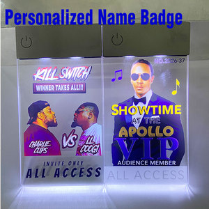 Placa de Identificación Personalizada, Placa de Acrílico con Nombre y Logotipo, Magnética, para Empleados, Personal de Oficina, Escuela, Fabricante OEM, Venta al Por Mayor - Product Image 1