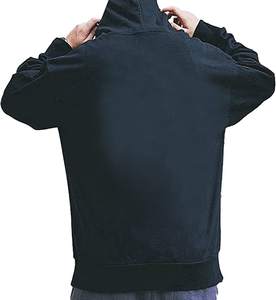 <b>Men</b>’s Solid Color Zip <b>Hoodie</b> Soft Fleece Hooded <b>Sweatshirt</b> Modern Casual Outerwear - Product Image 1