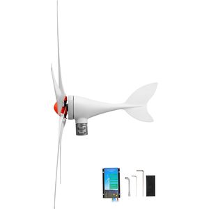 Kit générateur éolien 800W 12V à 5 pales avec contrôleur solaire hybride, aimant permanent triphasé efficace pour usage domestique - Product Image 1