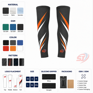 Mangas y calentadores de brazo de seda helada con protección UV y logotipo personalizado al por mayor, de secado rápido y efecto refrescante, para ciclismo, fabricante OEM ODM para hombre - Product Image 3