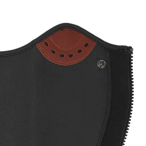 Custom Genuine Leather Case Horse Riding <b>Half</b> <b>Chaps</b> Soft Cowhide Equestrian Leg Armor Protectors Manufacturer Bags LHC-0046 - Product Image 3