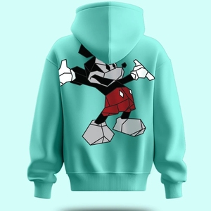 Sweat-shirts à capuche en coton lourd pour homme de haute qualité pour l'hiver avec logo personnalisé en mousse et 3D - Product Image 3