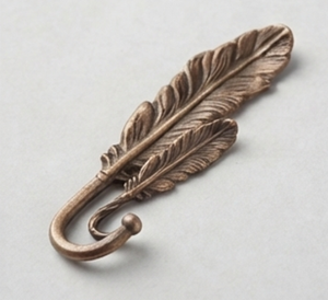 Vintage Feather Wall <b>Hook</b> Metal Decorative Single <b>Hook</b> For Clothing Storage Organization Elegant Home Decor - Product Image 4