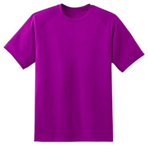 T-shirt uni à col rond pour homme en polyester/coton, respirant, écologique, décontracté, confortable, à porter au quotidien - Product Image 4