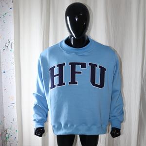 Sweat-shirts en molleton 100% coton, coupe ample et oversize, col montant, 450 GSM, avec broderie personnalisée, respectueux de l'environnement, collection hiver HFU - Product Image 1