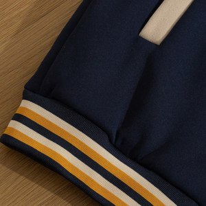 เสื้อแจ็คเก็ตมีฮู้ดสีกรมท่าเบจแบบยูนิเซ็กซ์ ปักลาย New York 23 ทรงปกติ ติดกระดุมด้านหน้า สวมใส่สบายในฤดูหนาว ระบายอากาศได้ดี - Product Image 6