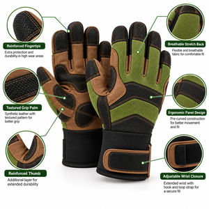Gants de travail personnalisés en nitrile avec revêtement en mousse, antidérapants, résistants à l'huile, fabricant OEM - Product Image 3