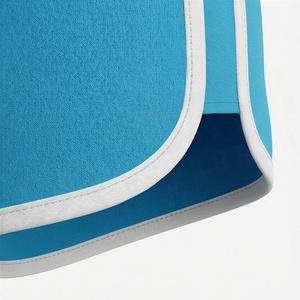 Ensemble sportif 2 pièces pour femmes, haut court à manches courtes et short au-dessus du genou, imprimé géométrique, séchage rapide, bleu, tenue d'été - Product Image 6